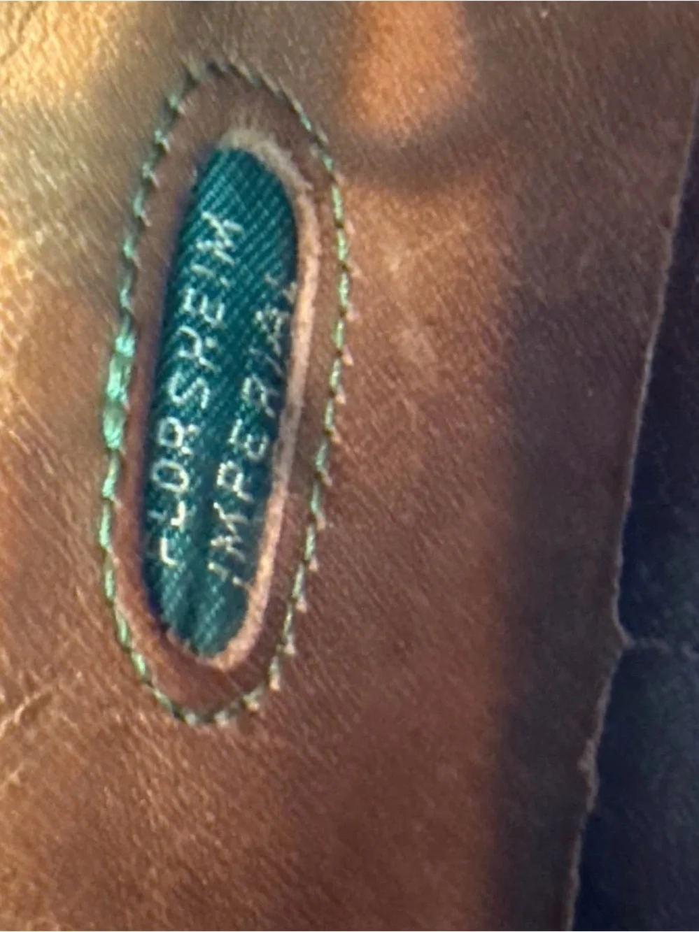 Florsheim Imperial Kenmoor Longwing Blutchers in Golden Harvest leather color